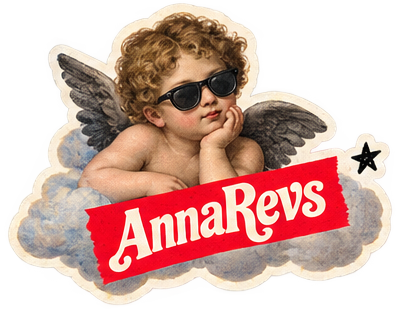 Ángel con gafas de sol y el nombre AnnaRevs